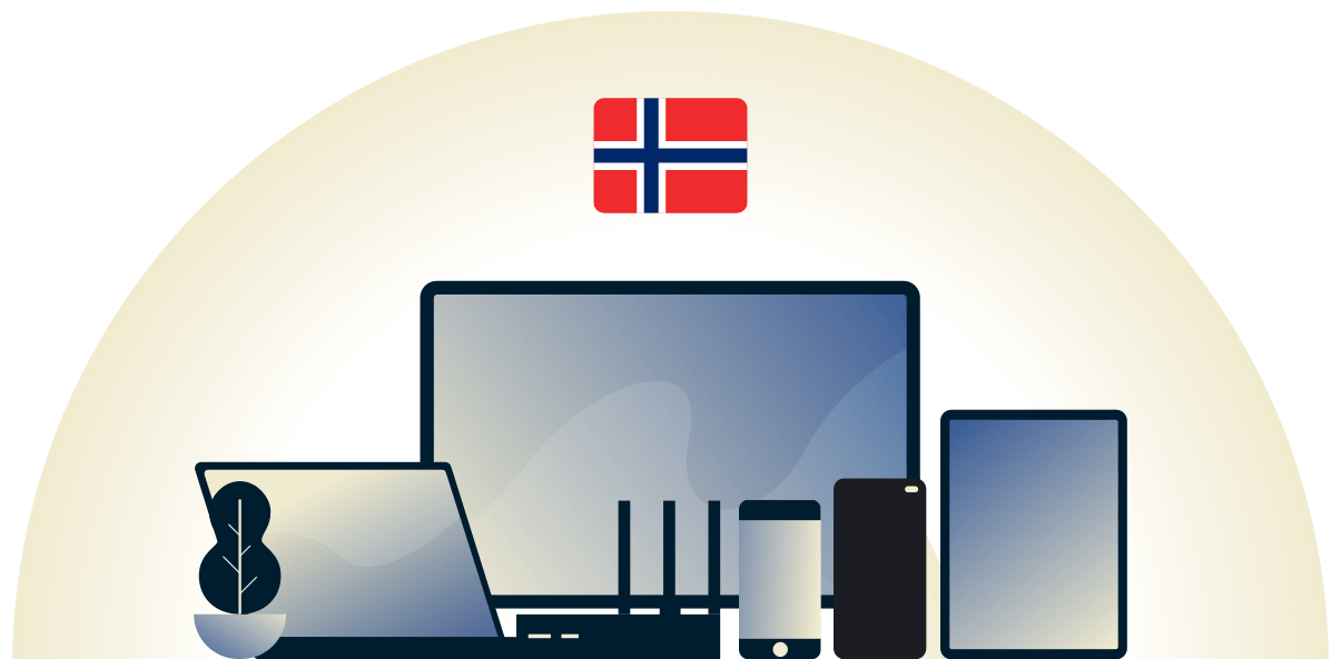 VPN norvegese che protegge una variet&agrave; di dispositivi.